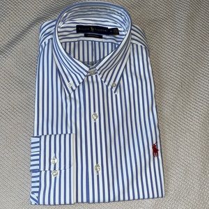 Blue Strioed Oxford